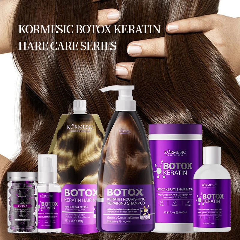 KeraBotox™ Pro | Kit de Alisado e Hidratación Intensiva, Mascarilla mágica de queratina para cabello maltratado