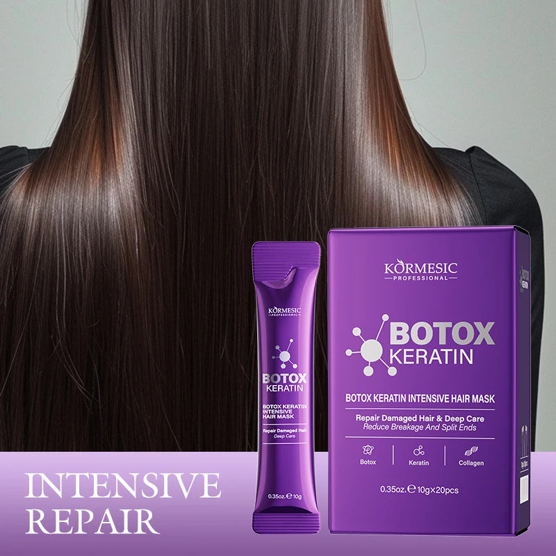 LiquidSilk™ Express - Mascarilla para el cabello con queratina mágica, reparación de daños en 5 segundos, rizado, suave, liso, brillante, hidratación profunda del cabello, tratamiento, reparación, mascarilla para el cuidado del cabello