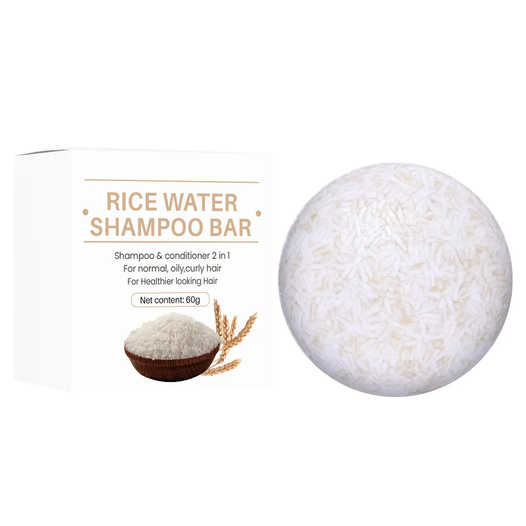 RiceGlow™ Bar | Champú Sólido de Agua de Arroz y Proteína Nutritiva