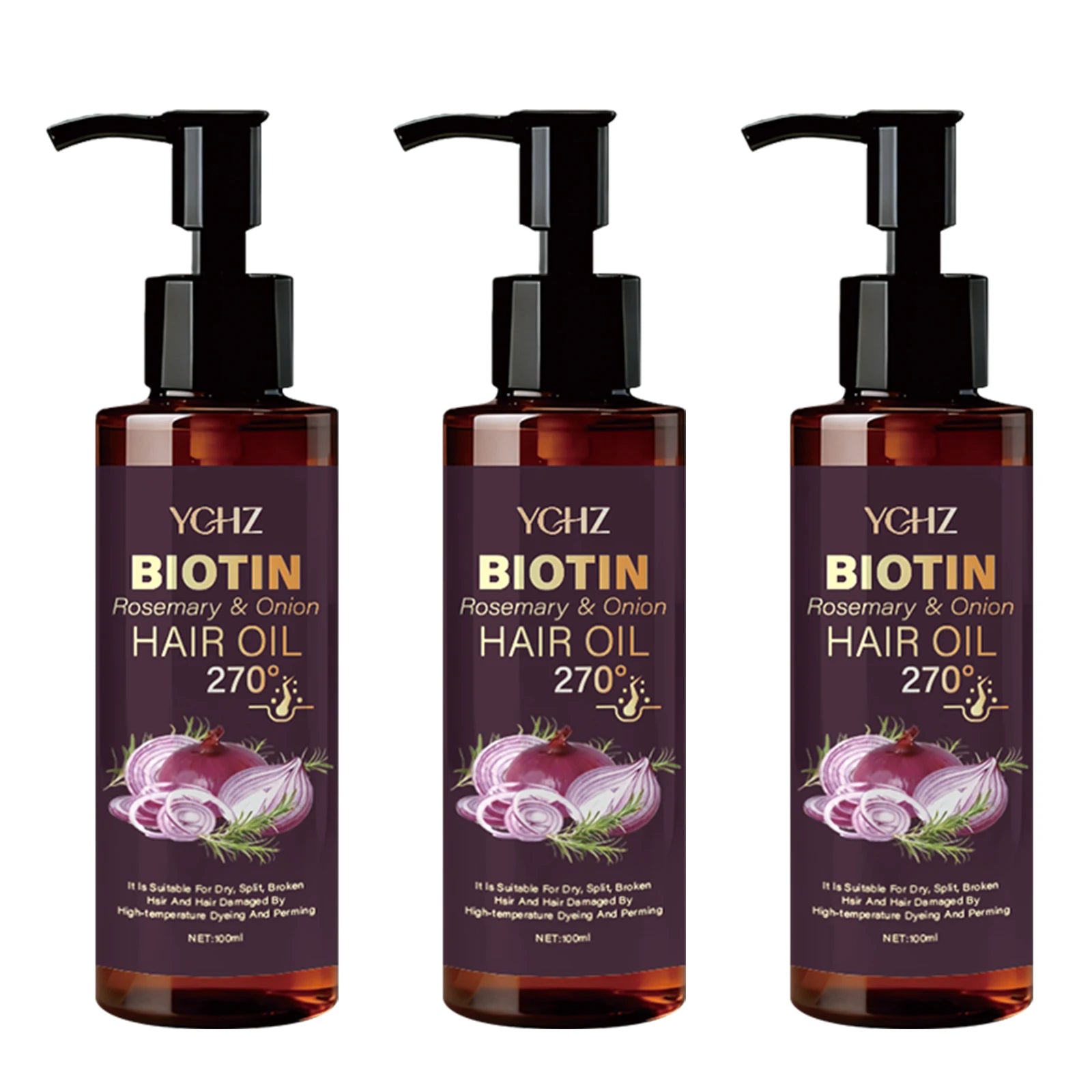 Biotin, Rosemary & Onion Premium Hair Oil™ Aceite Capilar con Biotina, Romero y Cebolla
