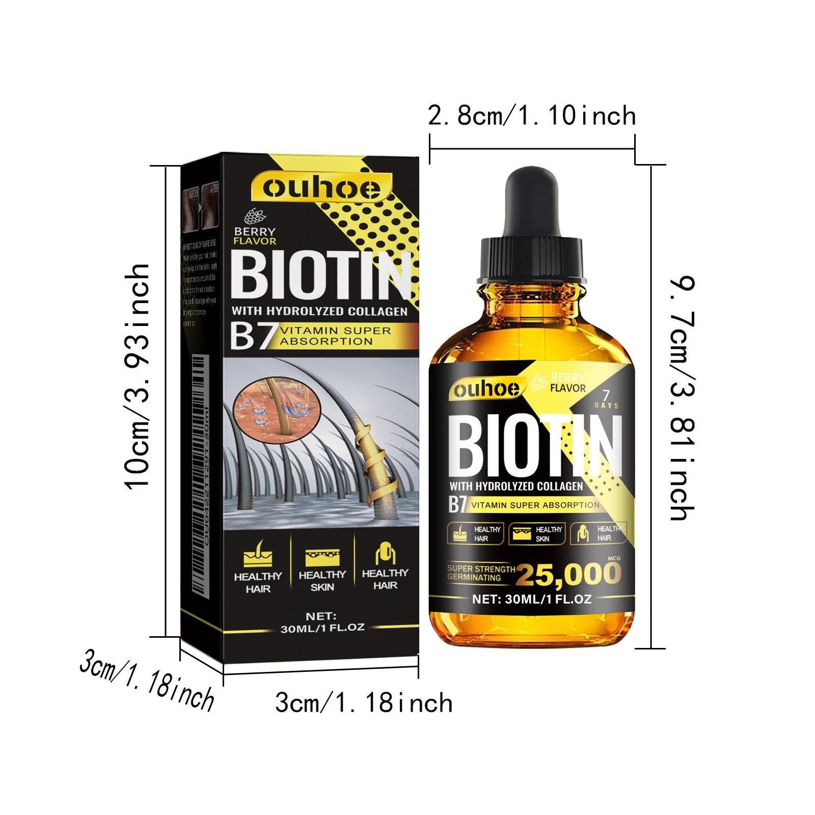 Biotin & Collagen Berry Serum™ Aceite Capilar con Biotina