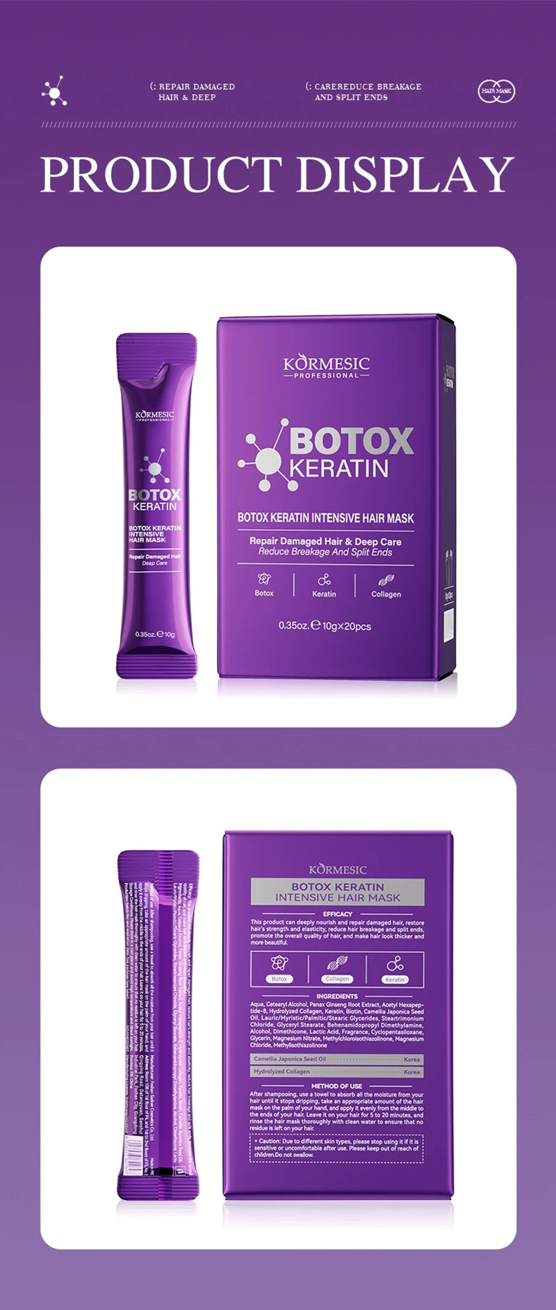 LiquidSilk™ - Mascarilla Capilar de Queratina Mágica, Reparación en 5 Segundos, Cabello Dañado y Encrespado, Suave, Liso, Brillante, Nutrición, Hidratación Profunda, Producto para el Cuidado del Cabello