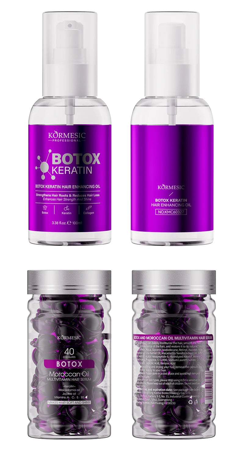 KeraBotox™ Pro | Kit de Alisado e Hidratación Intensiva, Mascarilla mágica de queratina para cabello maltratado