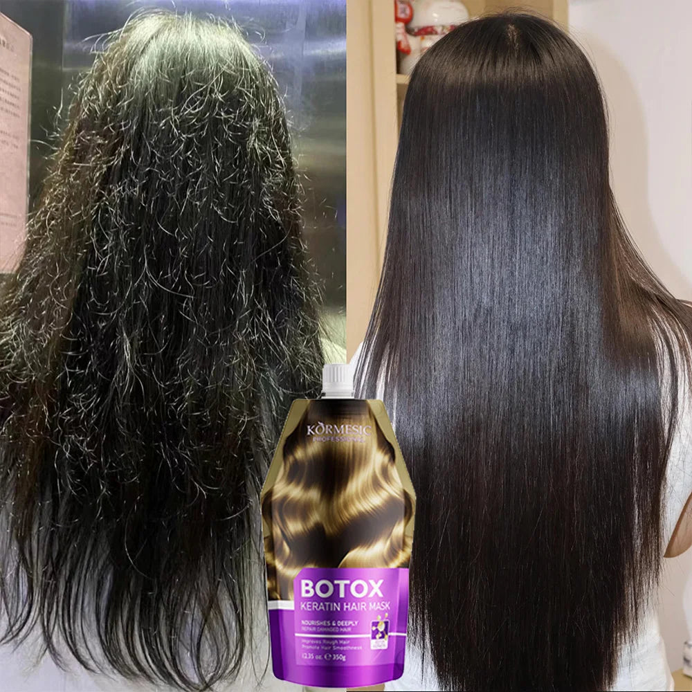 KeraBotox™ Pro | Kit de Alisado e Hidratación Intensiva, Mascarilla mágica de queratina para cabello maltratado