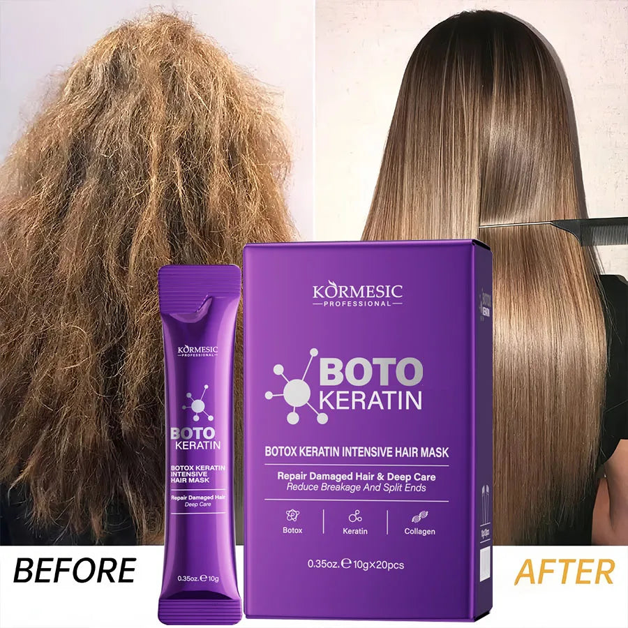 LiquidSilk™ Express - Mascarilla para el cabello con queratina mágica, reparación de daños en 5 segundos, rizado, suave, liso, brillante, hidratación profunda del cabello, tratamiento, reparación, mascarilla para el cuidado del cabello