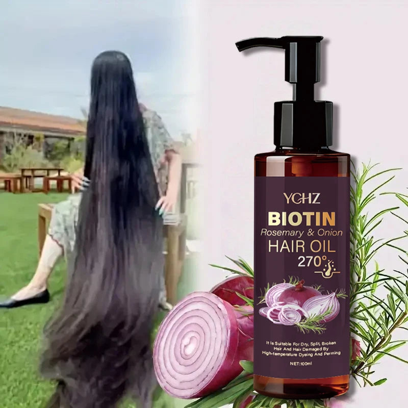 Biotin, Rosemary & Onion Premium Hair Oil™ Aceite Capilar con Biotina, Romero y Cebolla