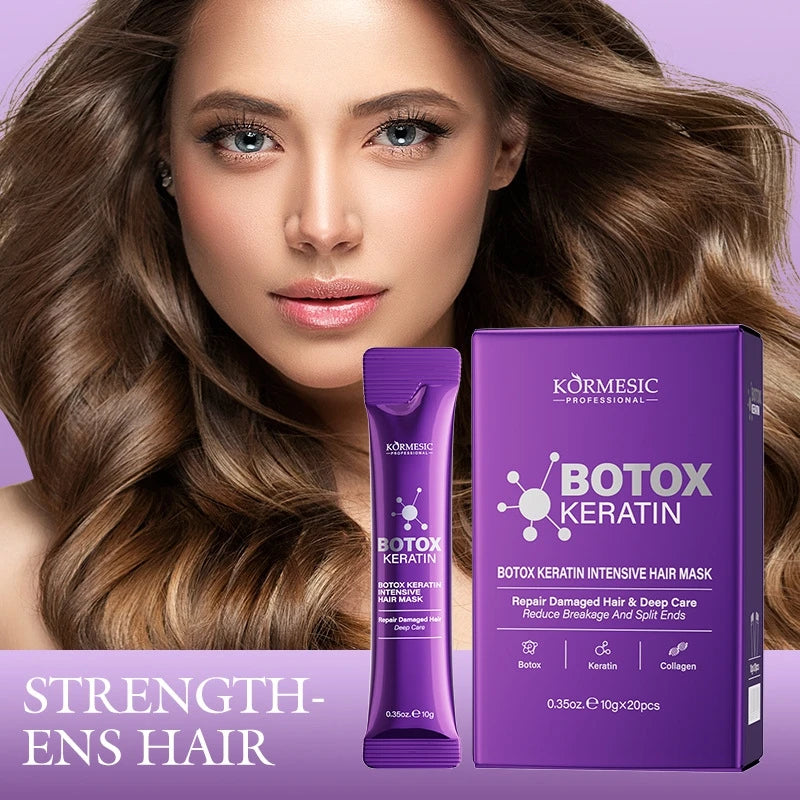 LiquidSilk™ - Mascarilla Capilar de Queratina Mágica, Reparación en 5 Segundos, Cabello Dañado y Encrespado, Suave, Liso, Brillante, Nutrición, Hidratación Profunda, Producto para el Cuidado del Cabello