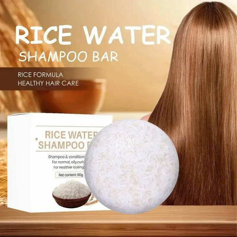 RiceGlow™ Bar | Champú Sólido de Agua de Arroz y Proteína Nutritiva