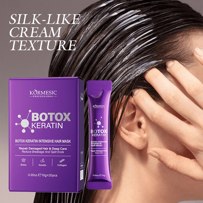 LiquidSilk™ Express - Mascarilla para el cabello con queratina mágica, reparación de daños en 5 segundos, rizado, suave, liso, brillante, hidratación profunda del cabello, tratamiento, reparación, mascarilla para el cuidado del cabello