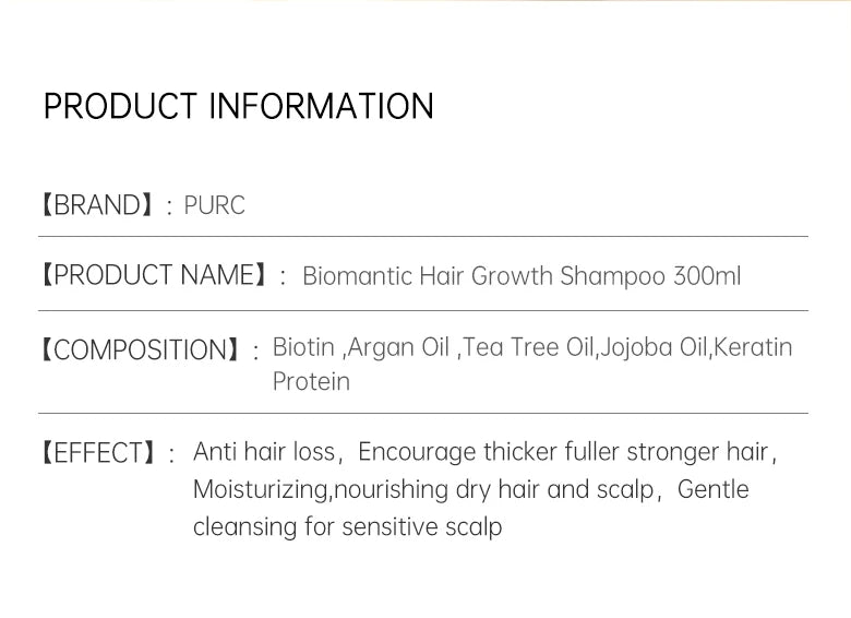 Biotin Full-Growth Ritual™ champú para el crecimiento del cabello, biotina