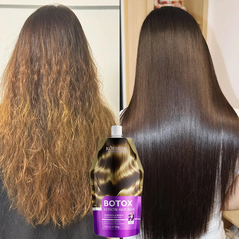 KeraBotox™ Pro | Kit de Alisado e Hidratación Intensiva, Mascarilla mágica de queratina para cabello maltratado