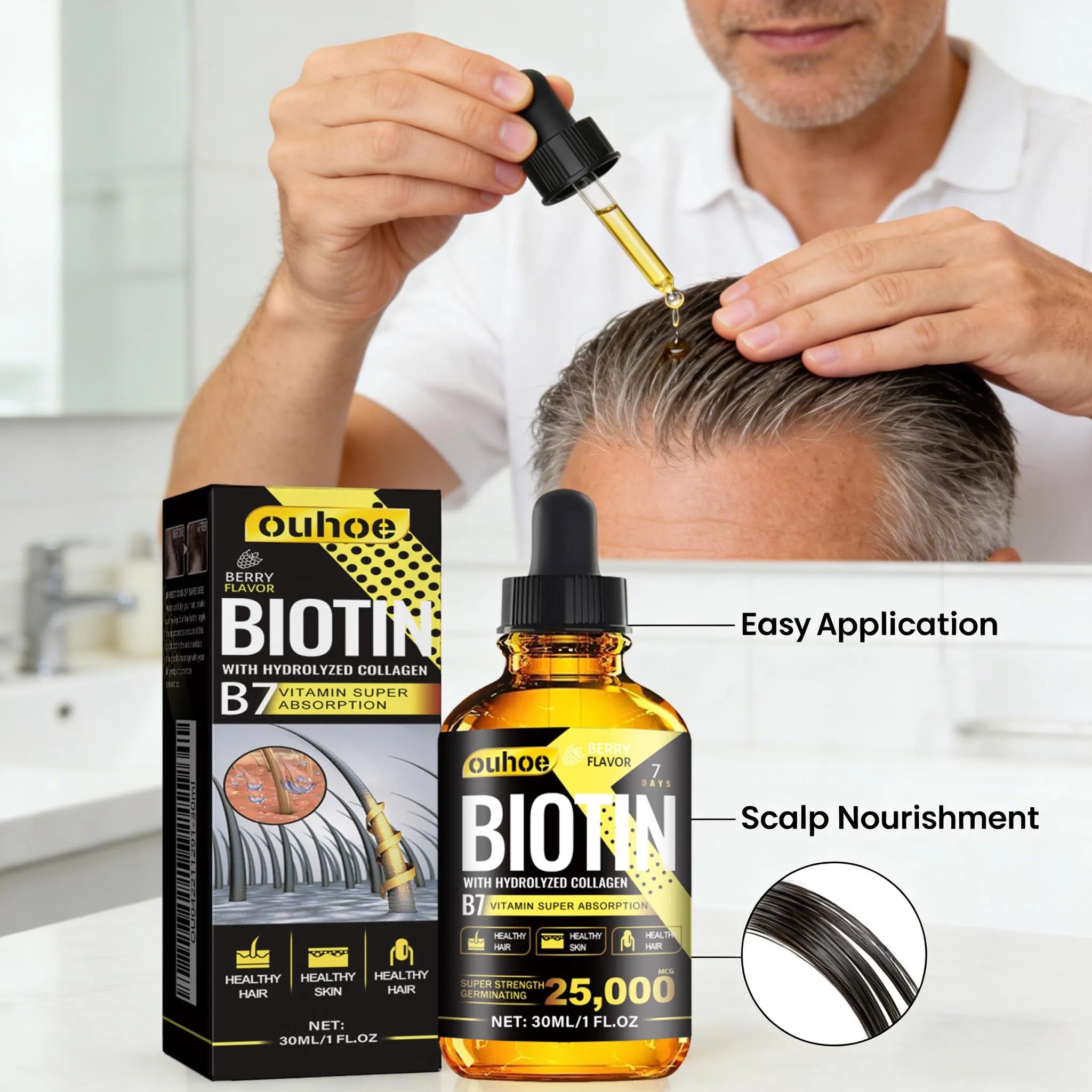 Biotin & Collagen Berry Serum™ Aceite Capilar con Biotina