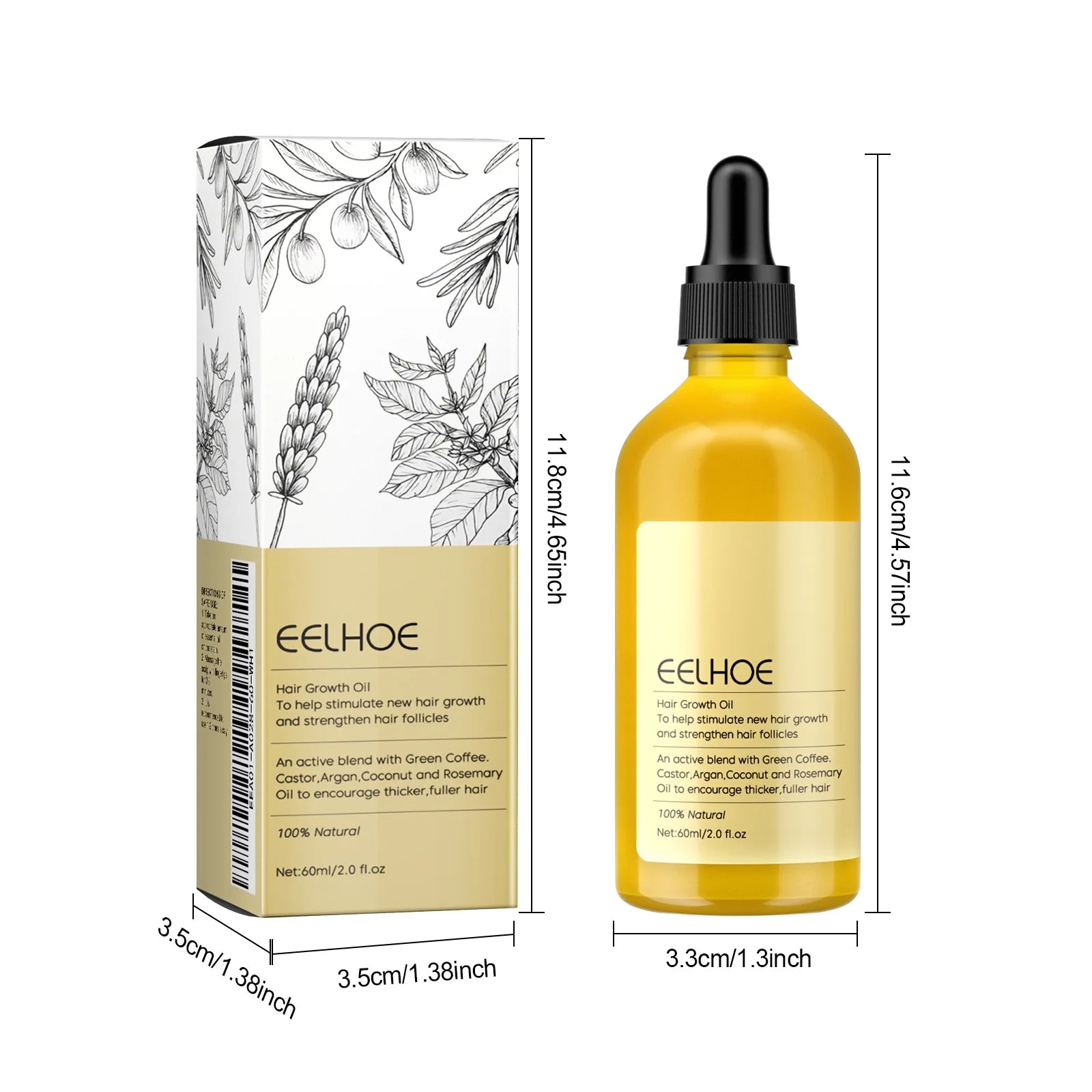 Rosemary & Black Castor Hair Growth Oil™ aceite de romero para el crecimiento del cabello