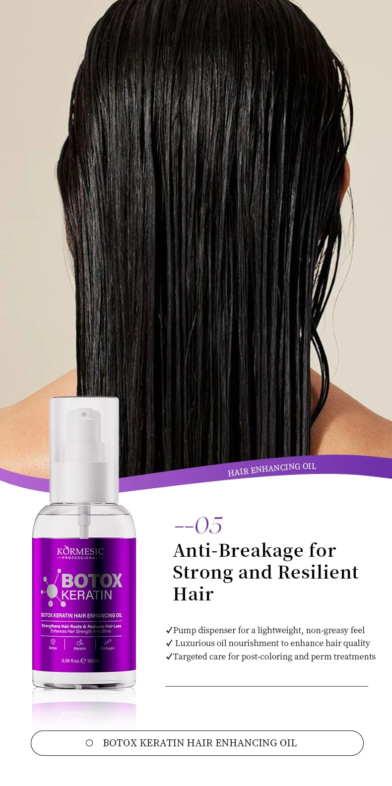 KeraBotox™ Pro | Kit de Alisado e Hidratación Intensiva, Mascarilla mágica de queratina para cabello maltratado