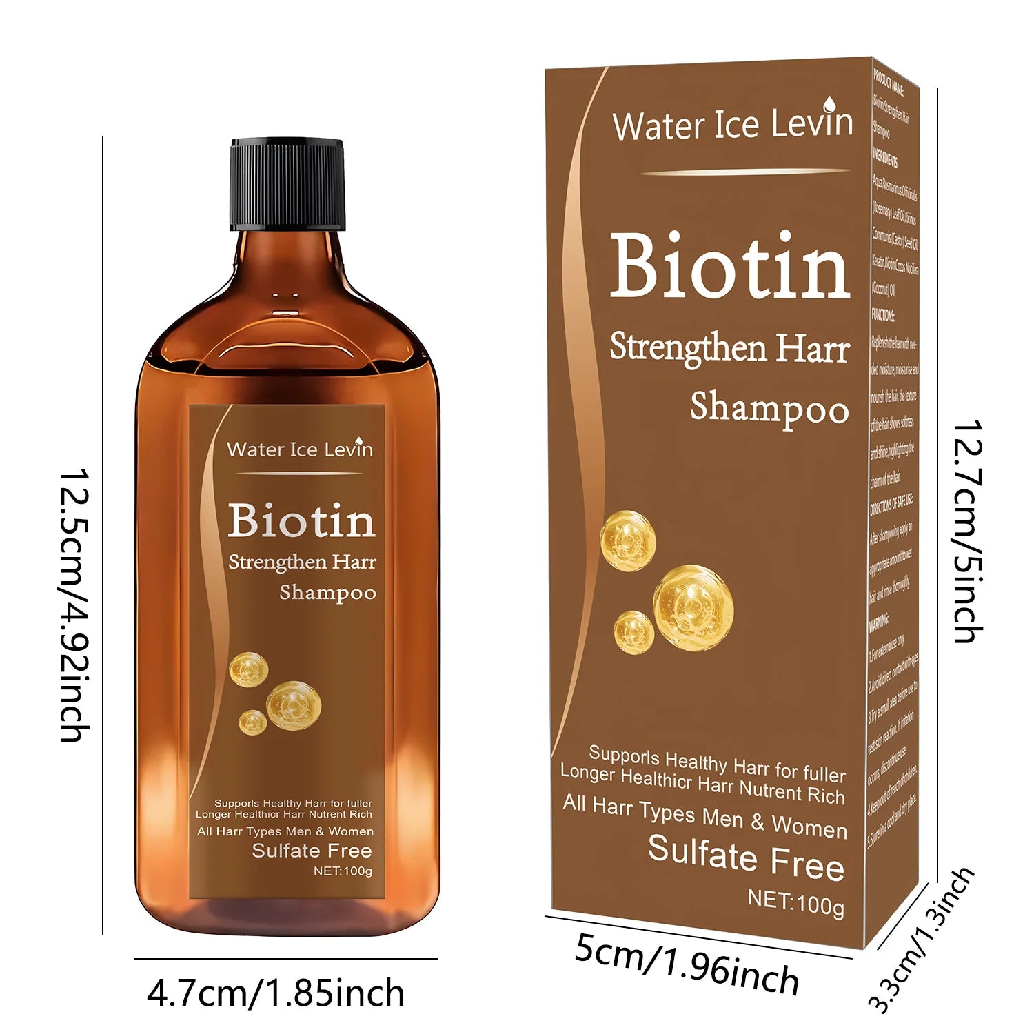 Biotin & Keratin Power Shampoo™ Champú para el crecimiento del cabello con biotina