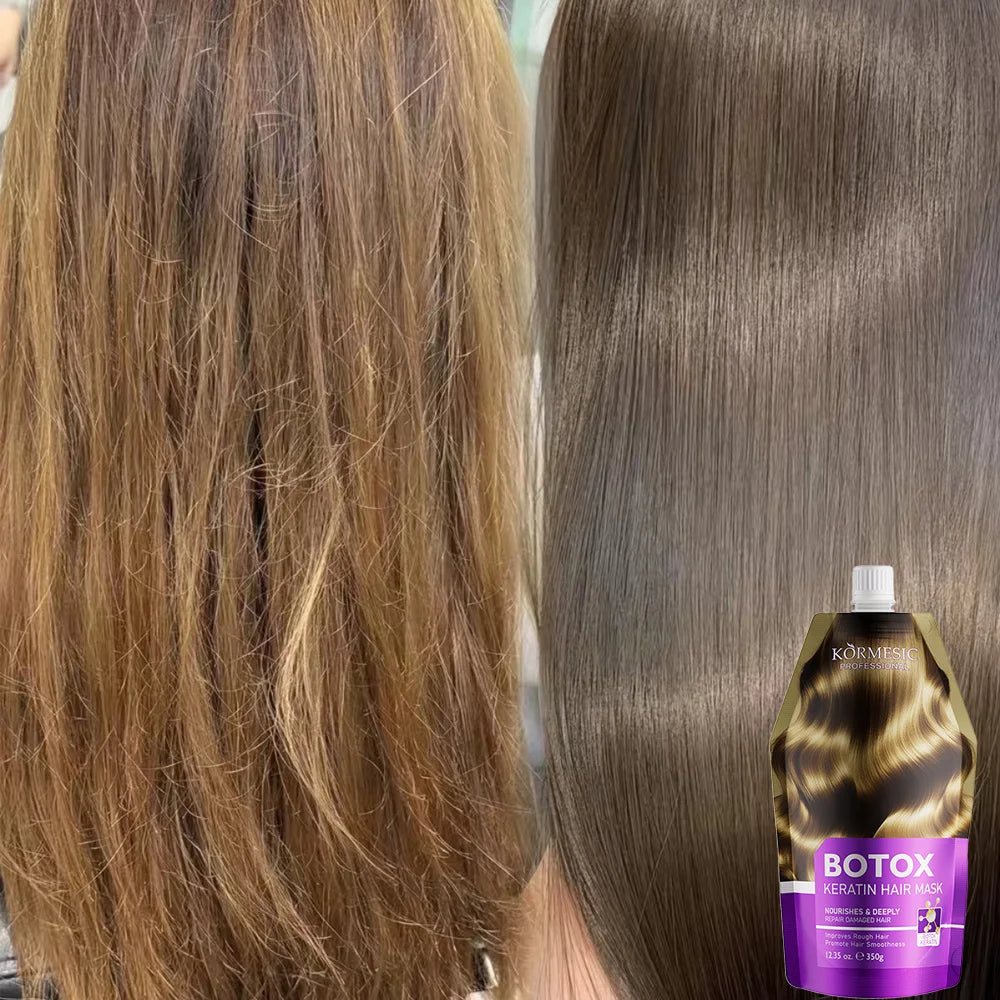 KeraBotox™ Pro | Kit de Alisado e Hidratación Intensiva, Mascarilla mágica de queratina para cabello maltratado