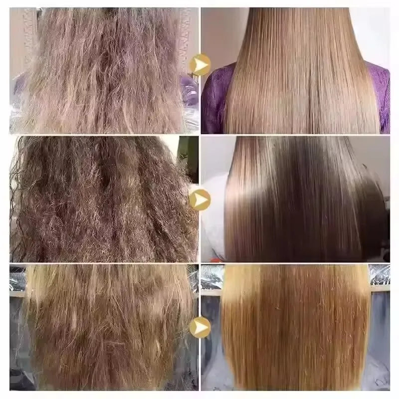 LiquidSilk™ - Mascarilla Capilar de Queratina Mágica, Reparación en 5 Segundos, Cabello Dañado y Encrespado, Suave, Liso, Brillante, Nutrición, Hidratación Profunda, Producto para el Cuidado del Cabello
