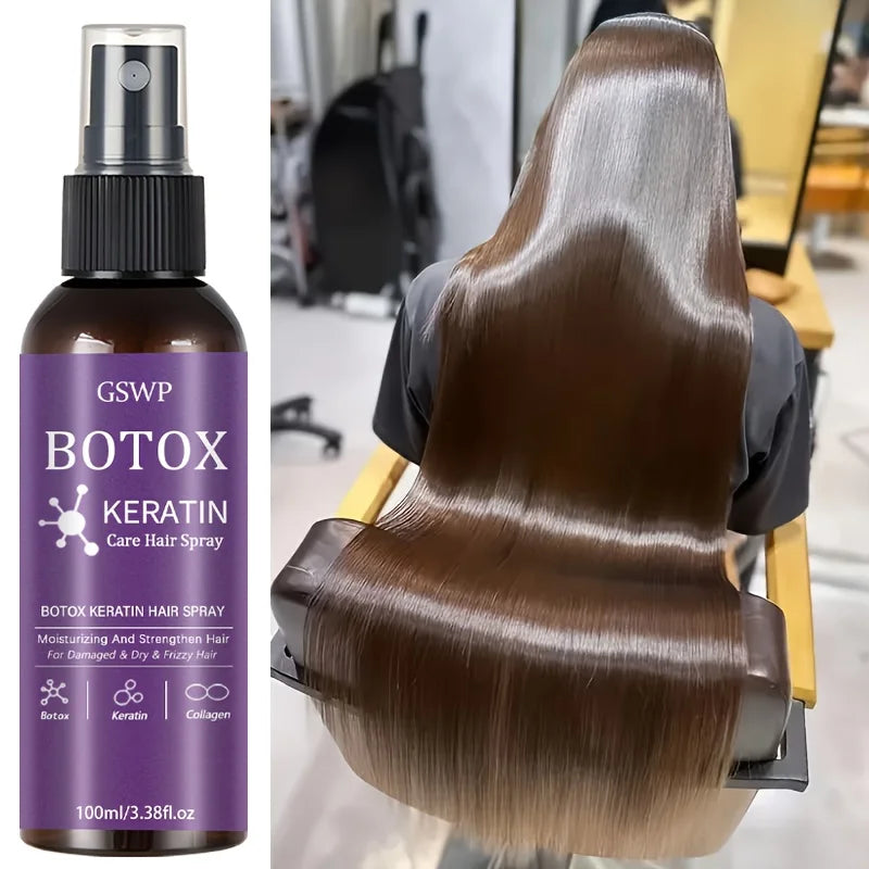 LiquidSilk™ Repair Mist - Botox Keratin Treatment Hair Spray, hidrata y fortalece el cabello, reduce los enredos y las puntas abiertas, no es necesario lavar. 100/200ml