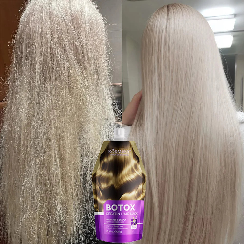 KeraBotox™ Pro | Kit de Alisado e Hidratación Intensiva, Mascarilla mágica de queratina para cabello maltratado