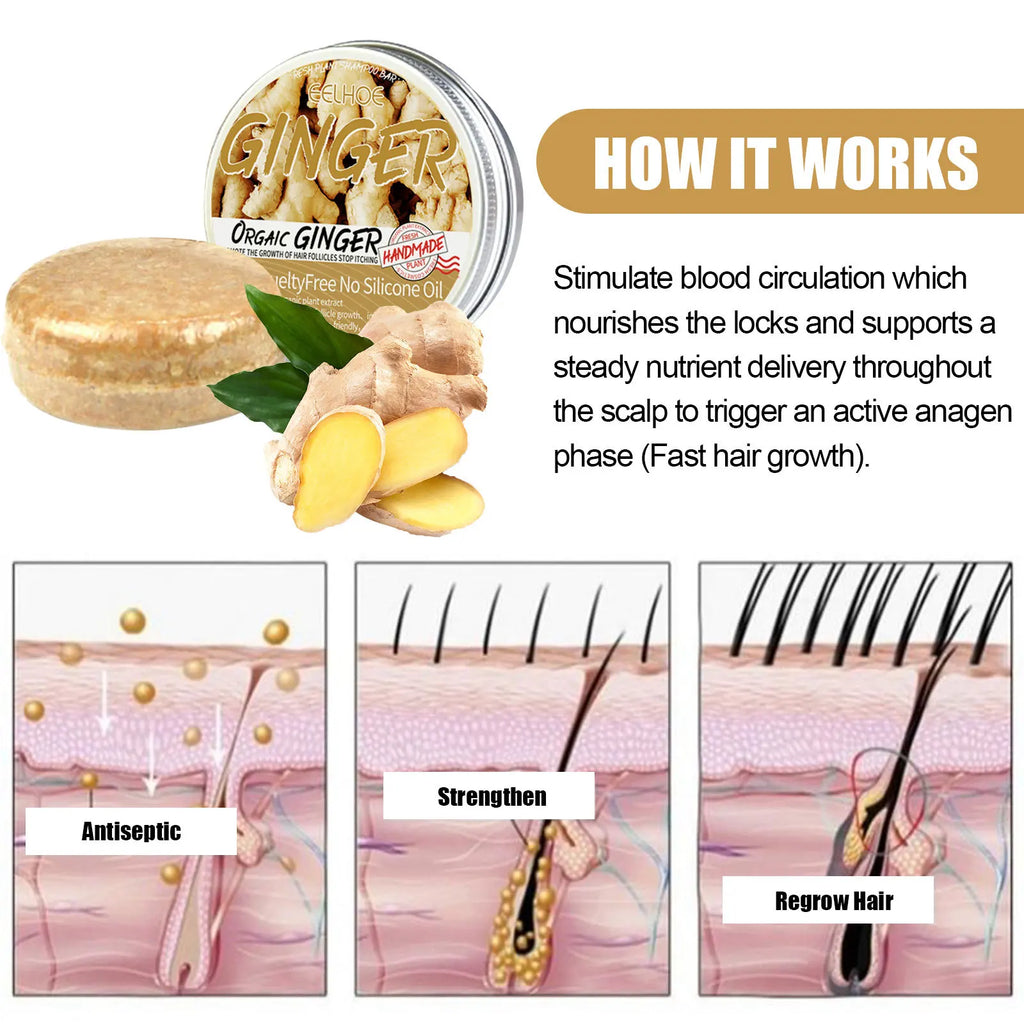Ginger Hair Growth Bar™ Champú crecimiento rápido