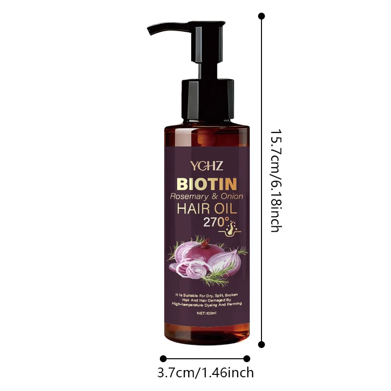 Biotin, Rosemary & Onion Premium Hair Oil™ Aceite Capilar con Biotina, Romero y Cebolla