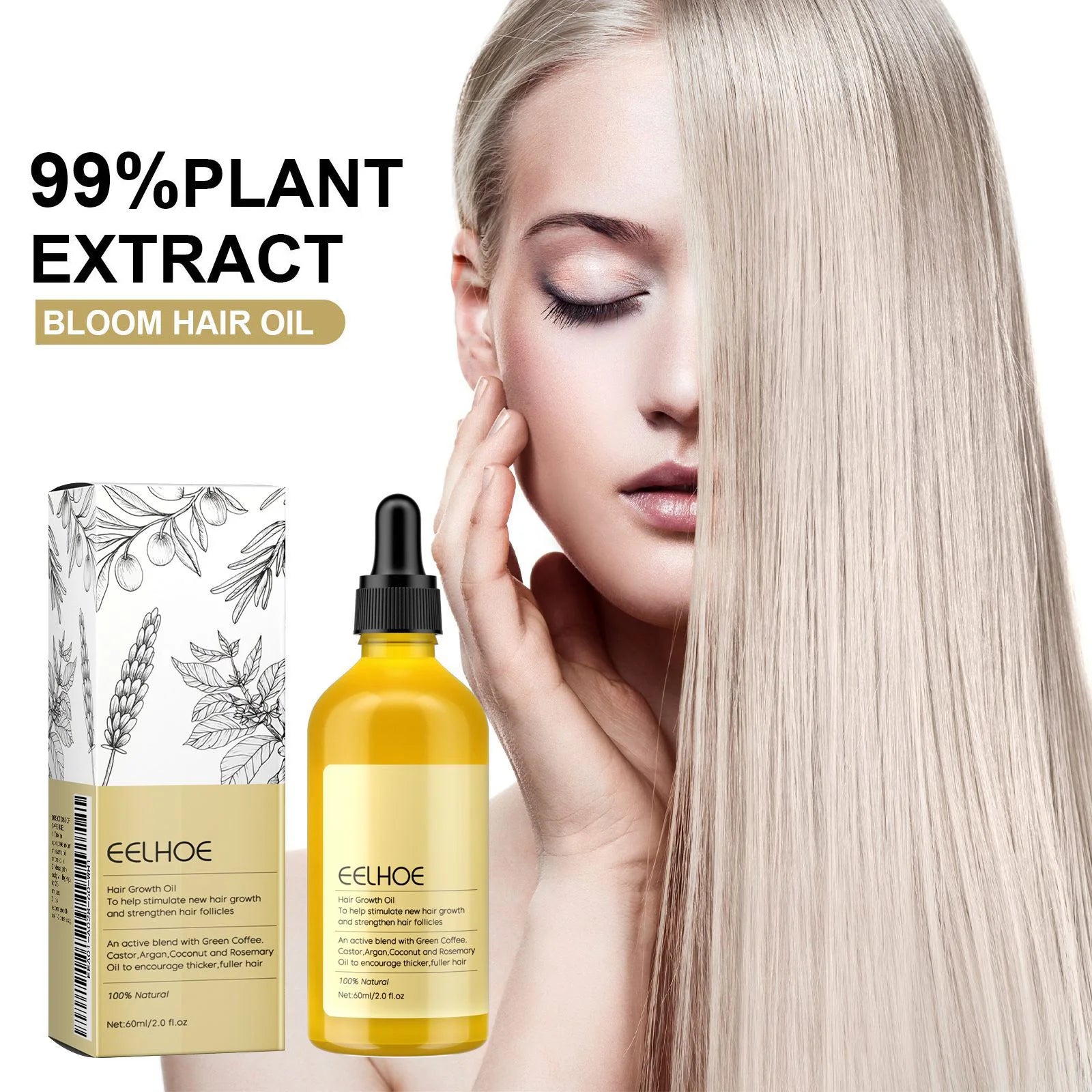 Rosemary & Black Castor Hair Growth Oil™ aceite de romero para el crecimiento del cabello