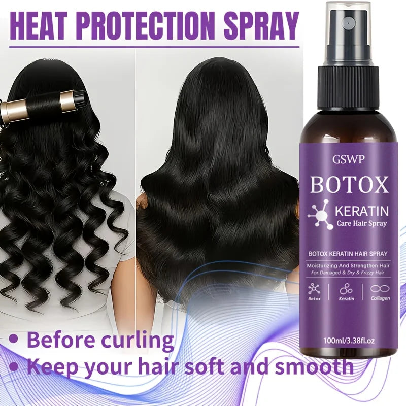 LiquidSilk™ Repair Mist - Botox Keratin Treatment Hair Spray, hidrata y fortalece el cabello, reduce los enredos y las puntas abiertas, no es necesario lavar. 100/200ml