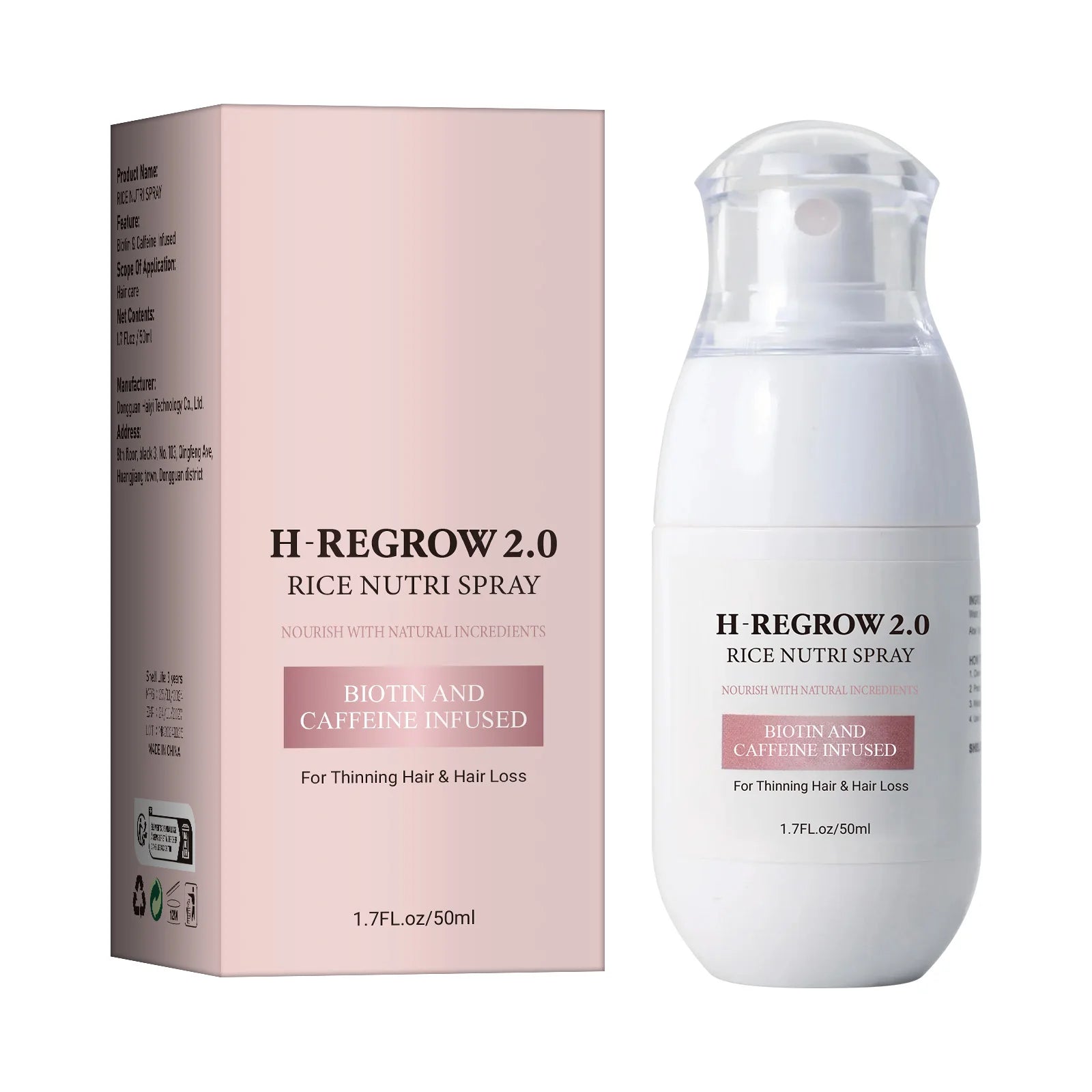 RiceGlow™  Spray para el Crecimiento del Cabello con Agua de Arroz Fermentada-Crecimiento del Cabello, Controlar la Caída del Cabello