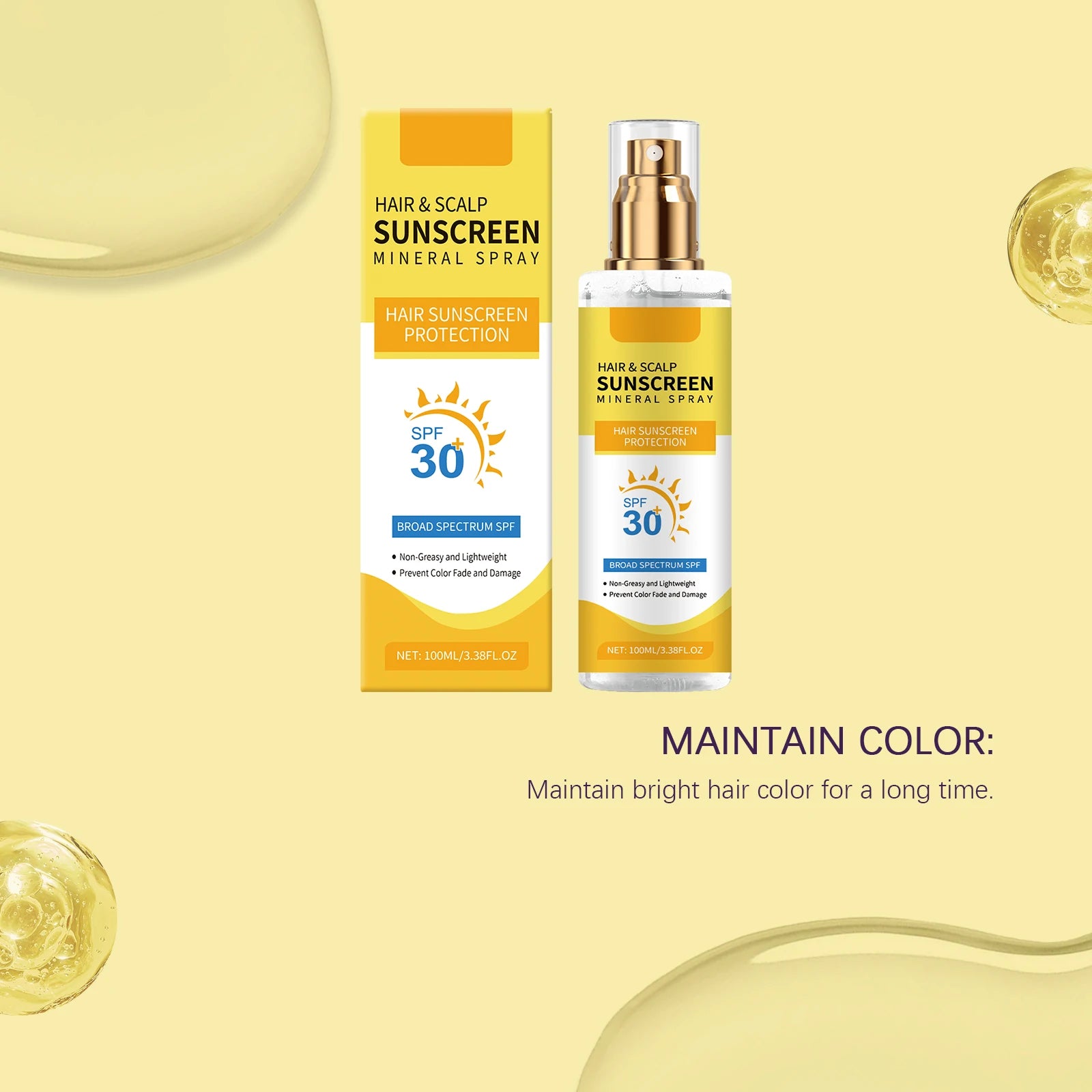 SilkRoot™ Hair Sunscreen SPF30 | Protección Solar para el Cabello y Cuero Cabelludo