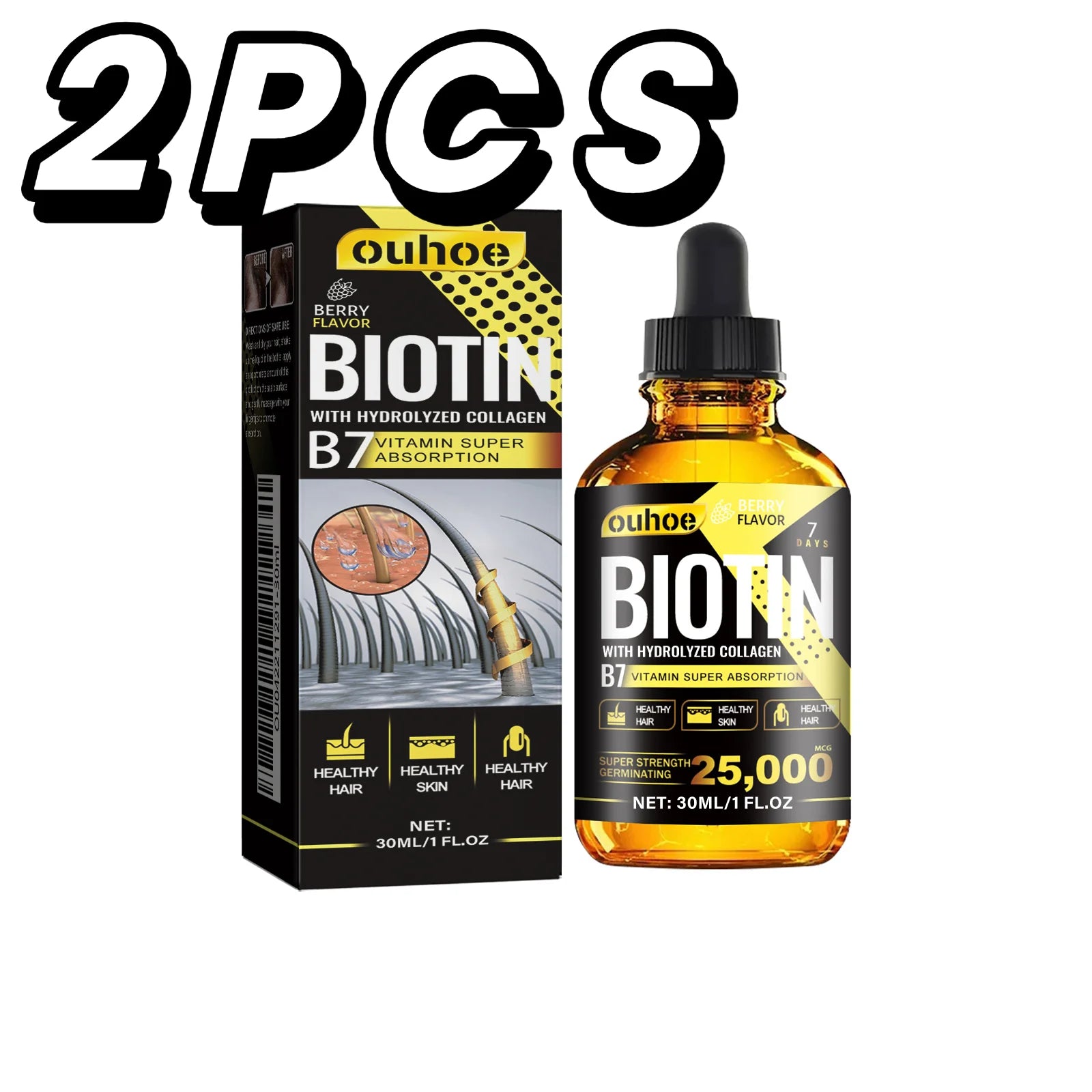 Biotin & Collagen Berry Serum™ Aceite Capilar con Biotina