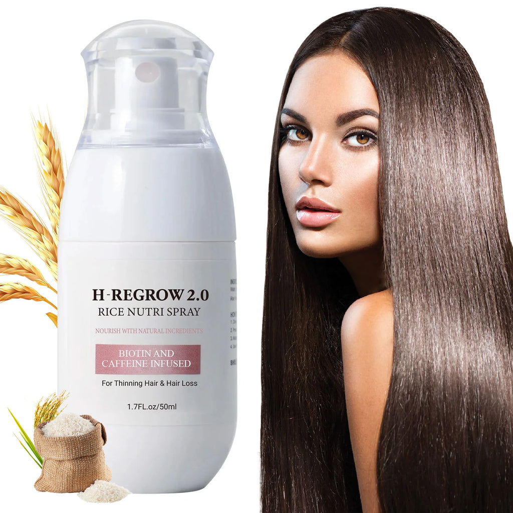 RiceGlow™  Spray para el Crecimiento del Cabello con Agua de Arroz Fermentada-Crecimiento del Cabello, Controlar la Caída del Cabello