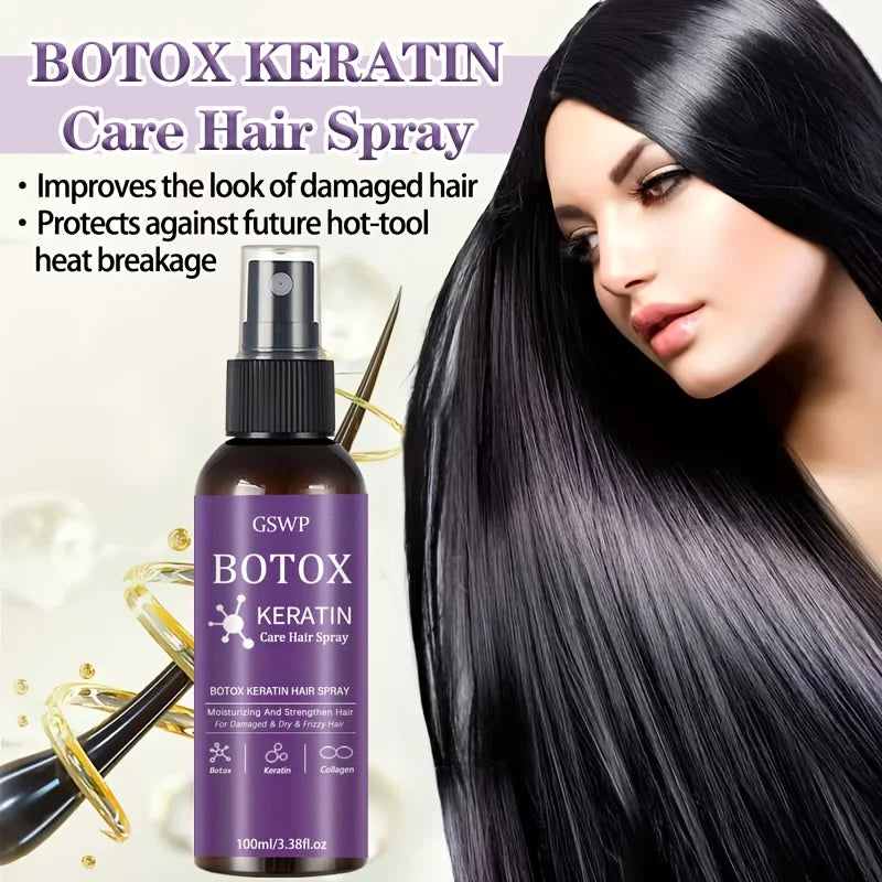 LiquidSilk™ Repair Mist - Botox Keratin Treatment Hair Spray, hidrata y fortalece el cabello, reduce los enredos y las puntas abiertas, no es necesario lavar. 100/200ml