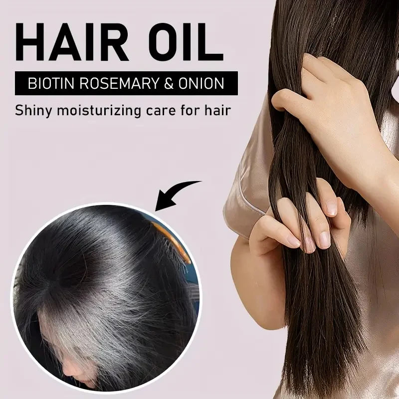 Biotin, Rosemary & Onion Premium Hair Oil™ Aceite Capilar con Biotina, Romero y Cebolla