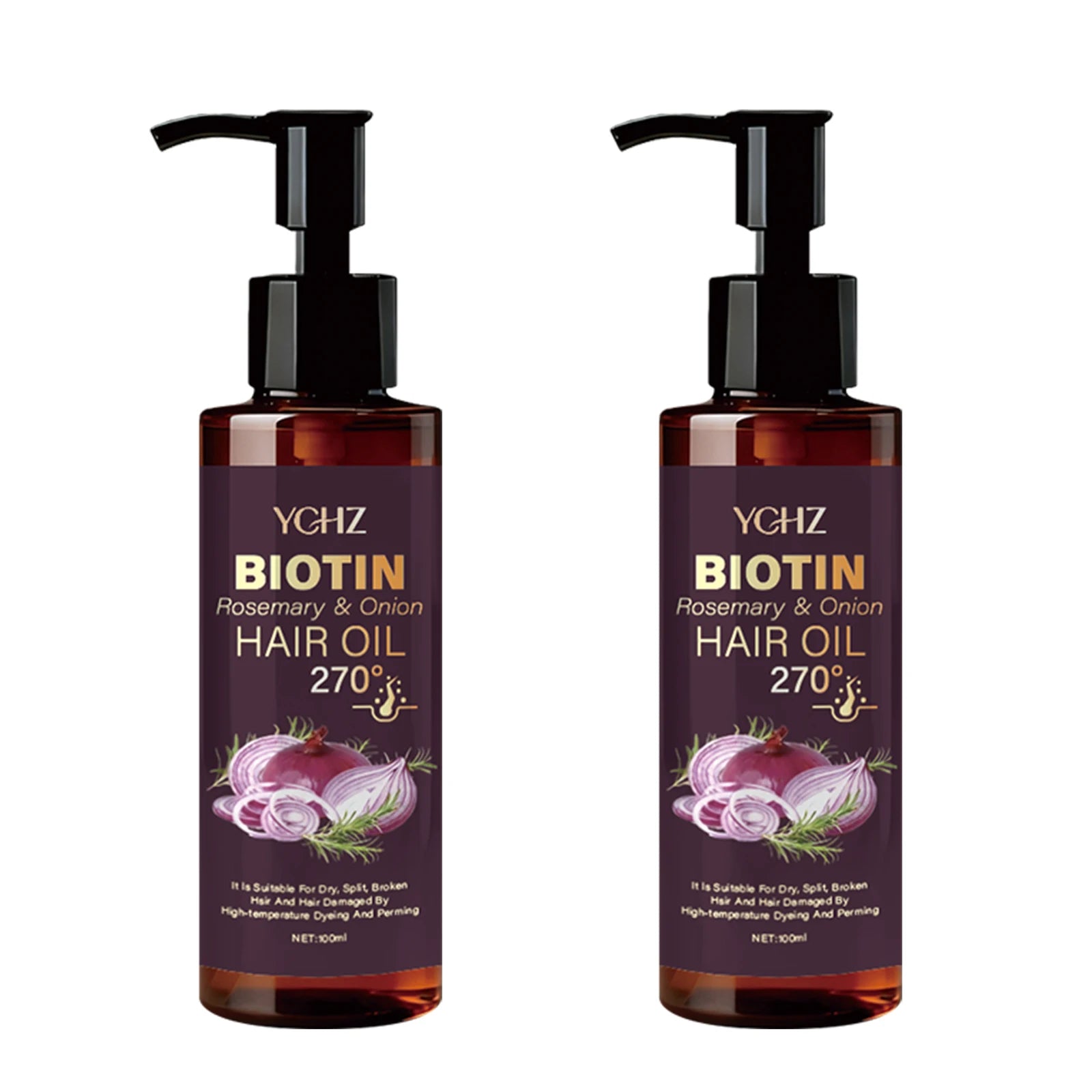 Biotin, Rosemary & Onion Premium Hair Oil™ Aceite Capilar con Biotina, Romero y Cebolla