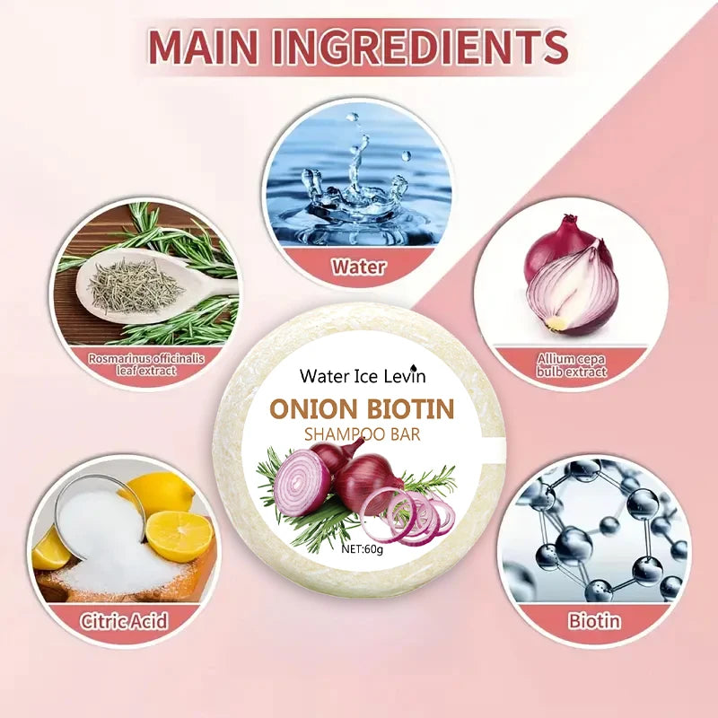 Onion & Biotin Hair Growth Bar™ Champú de Cebolla y Biotina - 60g