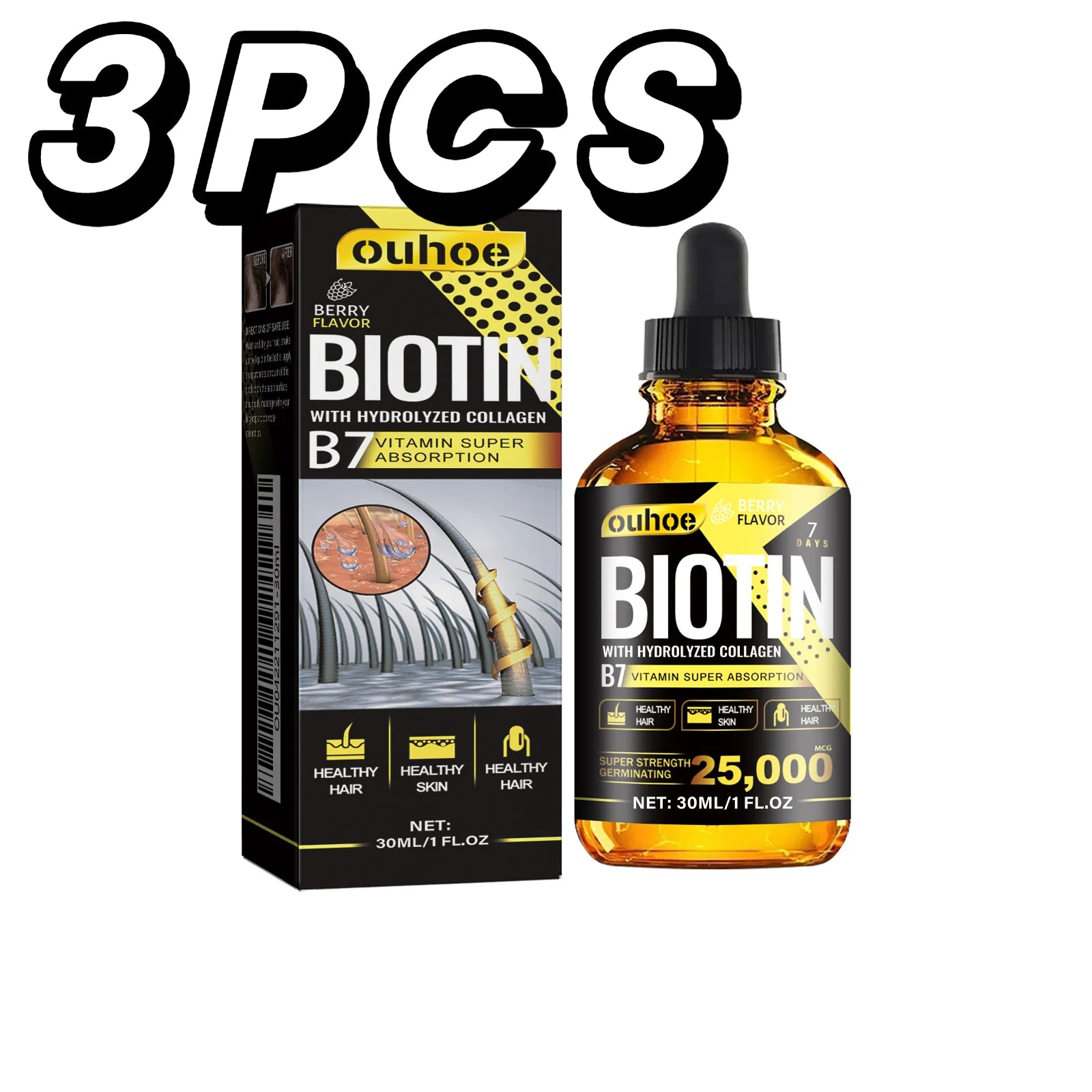 Biotin & Collagen Berry Serum™ Aceite Capilar con Biotina