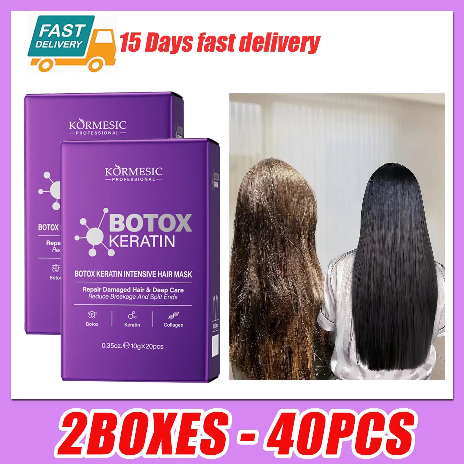 LiquidSilk™ Express - Mascarilla para el cabello con queratina mágica, reparación de daños en 5 segundos, rizado, suave, liso, brillante, hidratación profunda del cabello, tratamiento, reparación, mascarilla para el cuidado del cabello