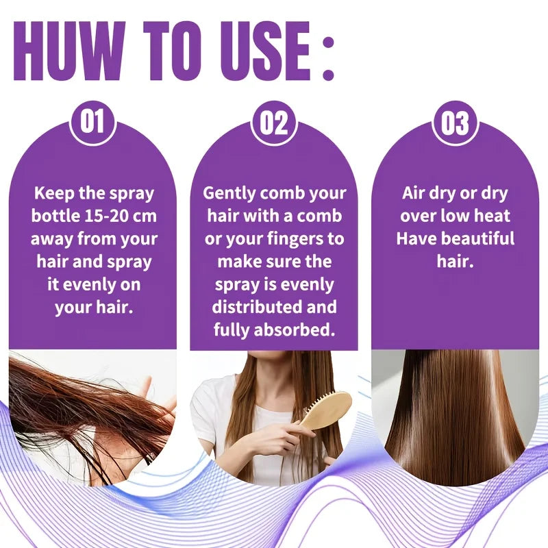 LiquidSilk™ Repair Mist - Botox Keratin Treatment Hair Spray, hidrata y fortalece el cabello, reduce los enredos y las puntas abiertas, no es necesario lavar. 100/200ml