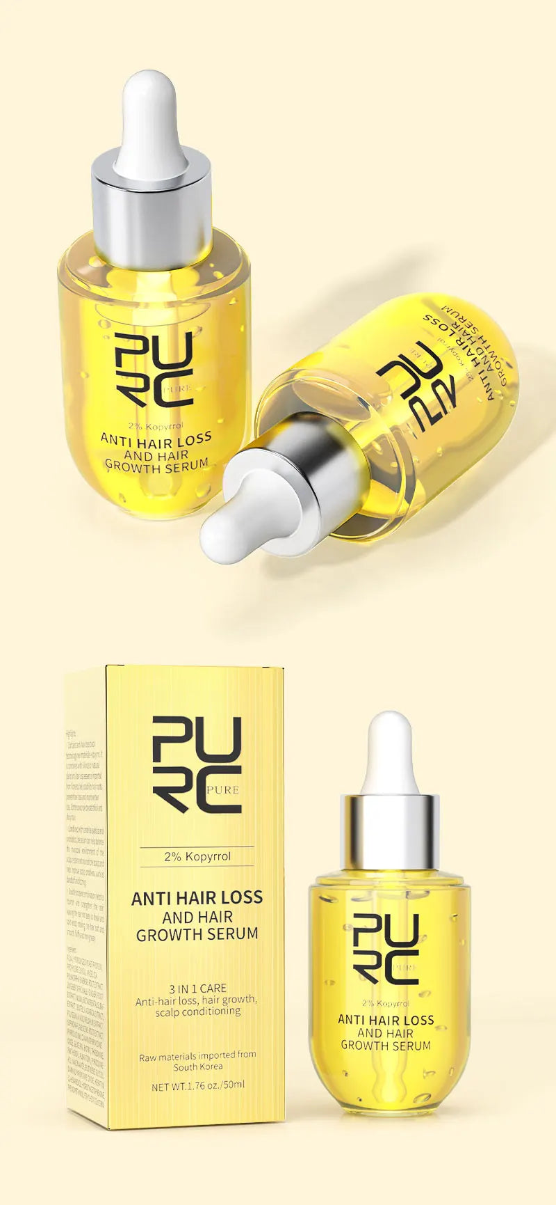 Golden Serum™ - Suero para el crecimiento del cabello