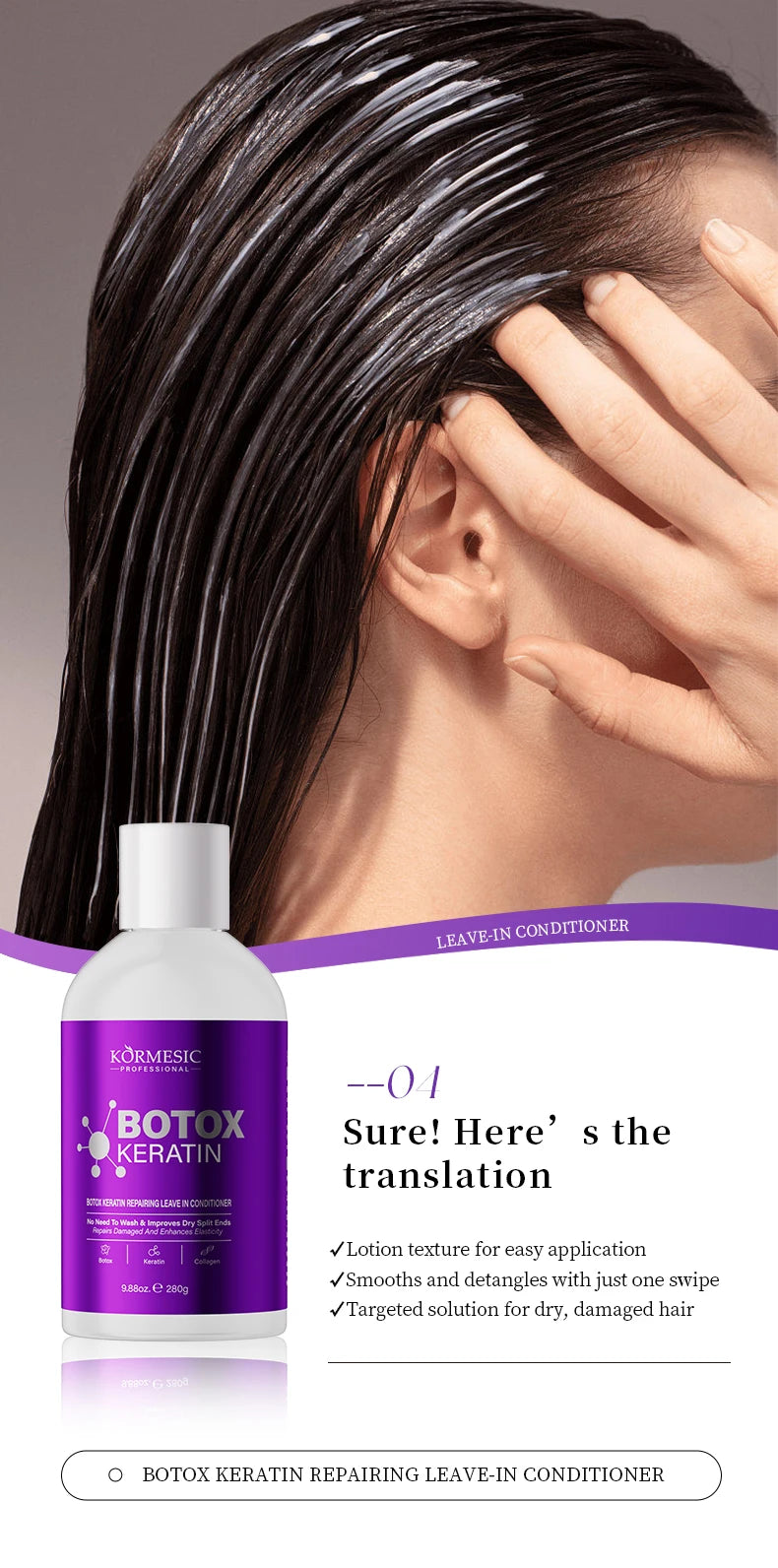 KeraBotox™ Pro | Kit de Alisado e Hidratación Intensiva, Mascarilla mágica de queratina para cabello maltratado